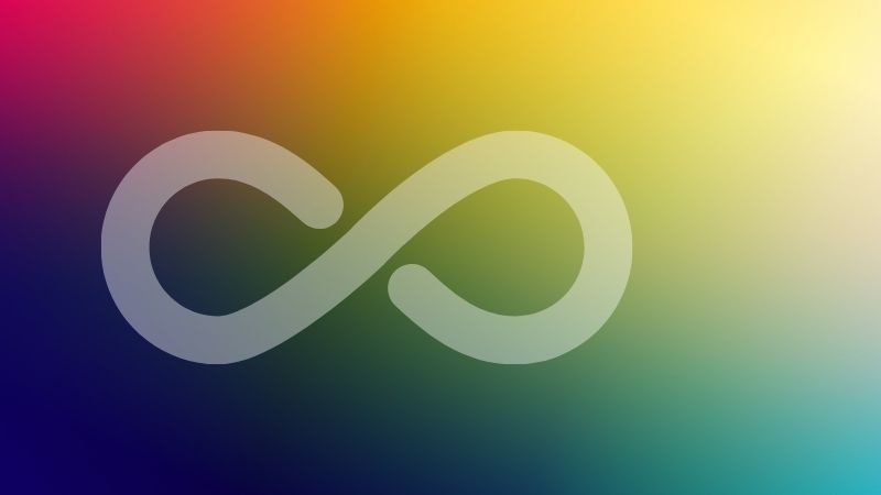 An image of the autism awareness infinity symbol