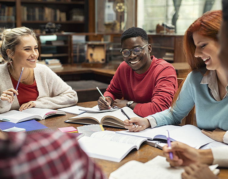 People working around a table