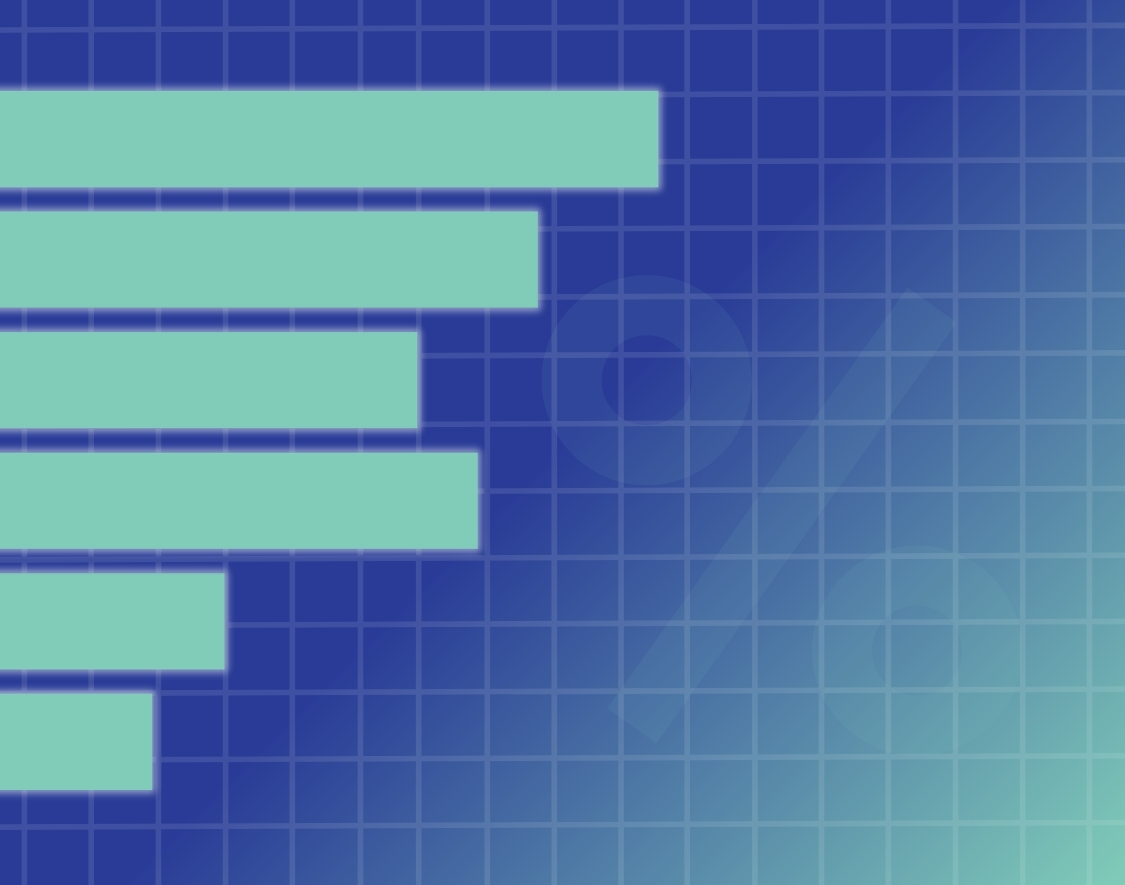 A graphic with a bar graph