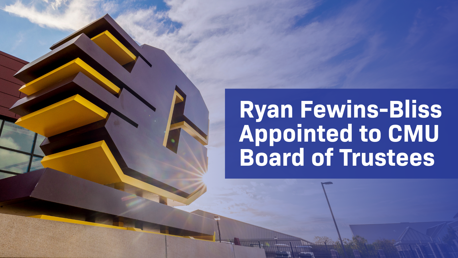 MCAN Executive Director Ryan Fewins-Bliss Appointed to Central Michigan University Board of Trustees