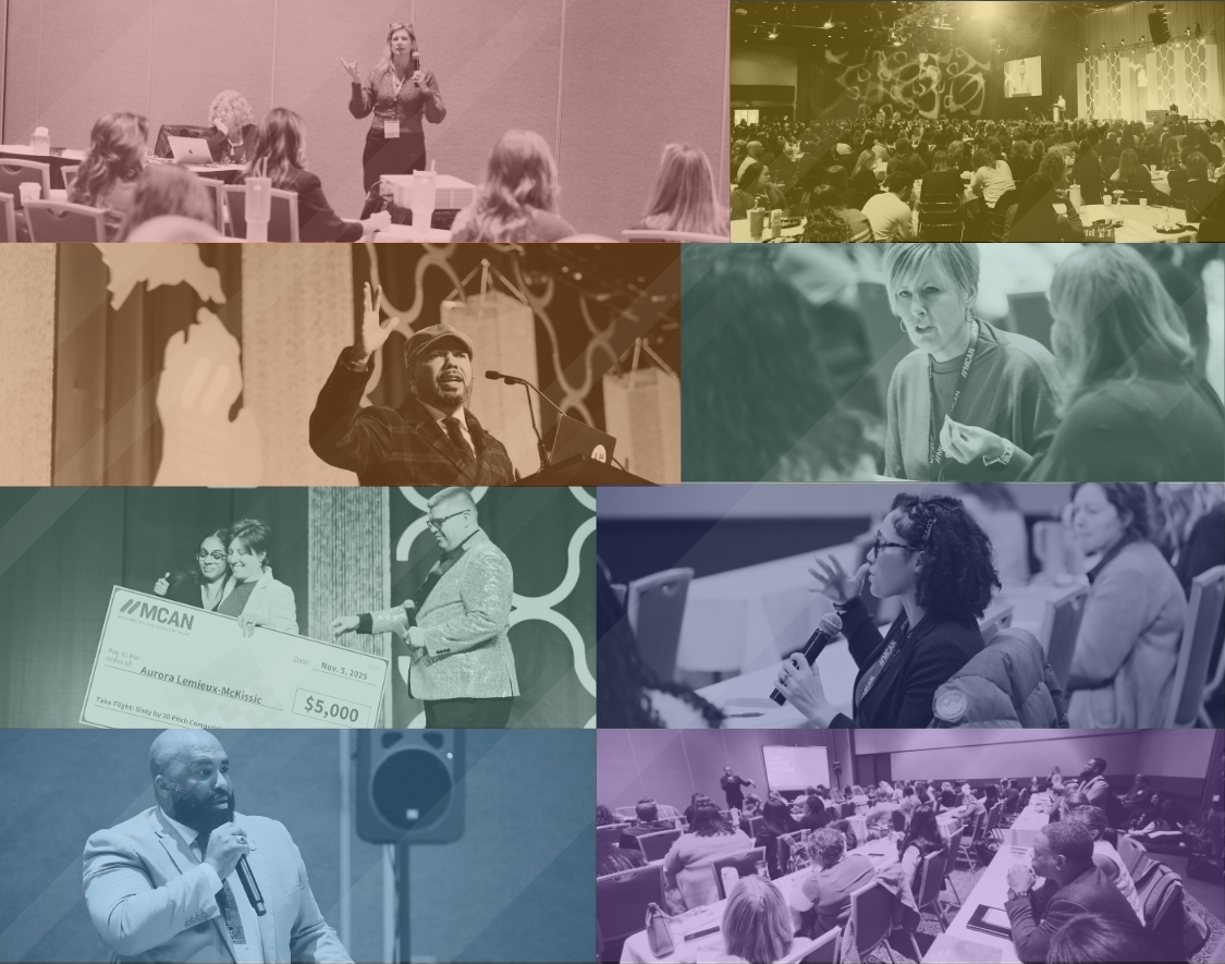 A collage of pictures from MCAN's 2025 annual conference